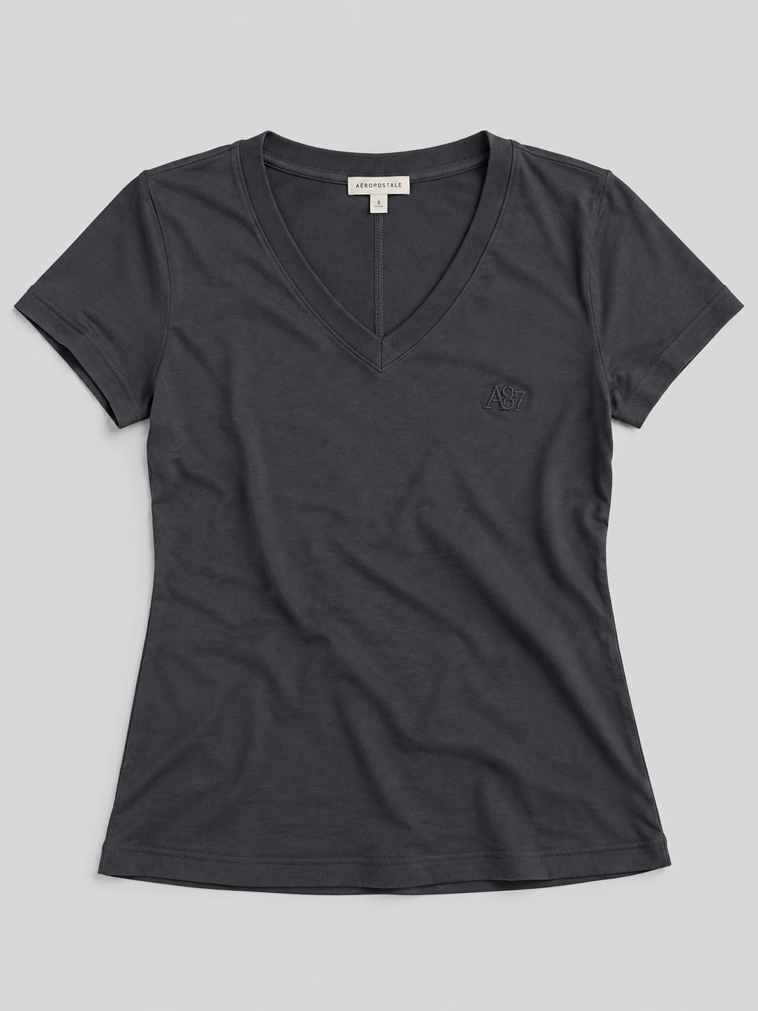 Camiseta Para Mujer  Aero Girls Solid Ss Drak Black 6505