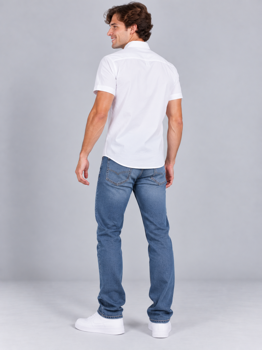 Camisa Para Hombre Aero Guys Ss Woven Shirts Bleach 1440
