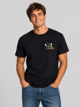 Camiseta para Hombre Peanuts Guys Fashion Graphics Dark Black PEANUTS346
