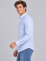 Camisa Para Hombre Aero Guys Ls Woven Shirts Kentucky Blue 1333