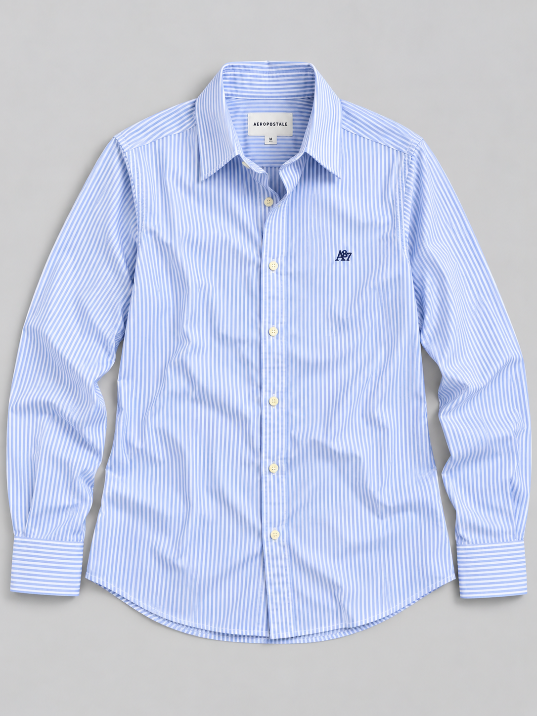Camisa Para Hombre Aero Guys Ls Woven Shirts Kentucky Blue 1333
