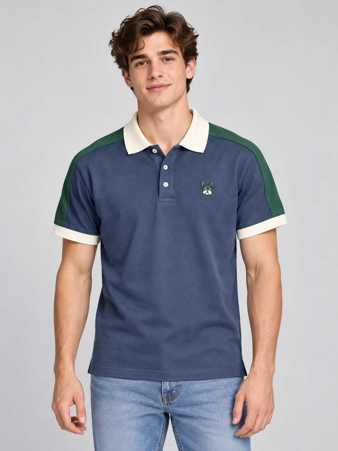 Camiseta Polo Para Hombre Aero Guys Ss Novelty Polo Cadet Navy 1332