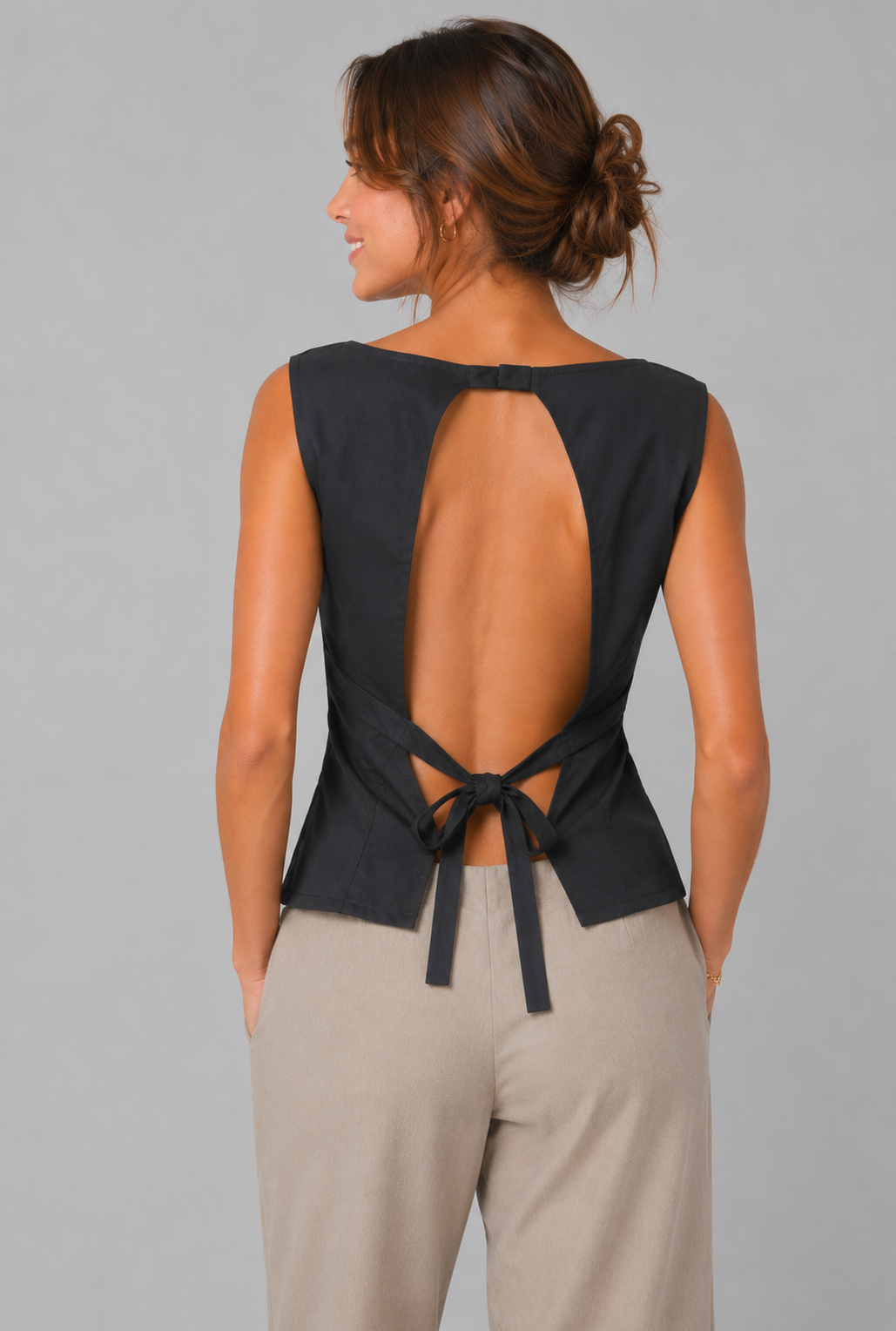 Top Para Mujer Aero Girls Wvns Fashion Dark Black 2407