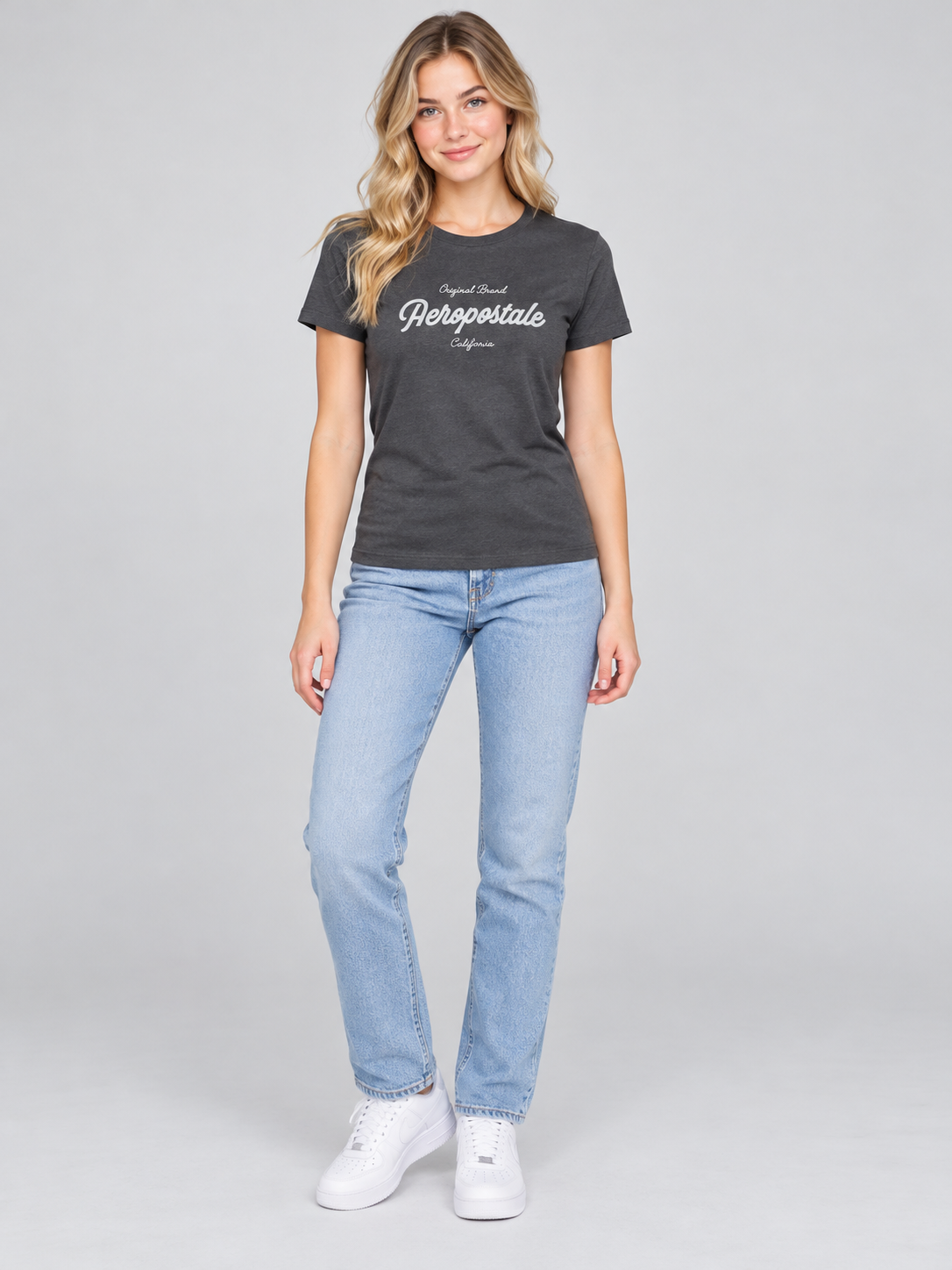Camiseta Para Mujer Aero Graphic Level 2 Dark Black 7139