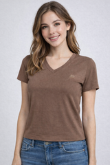 Camiseta para Mujer Aero Girls Solid SS Hot Chocolate 4208