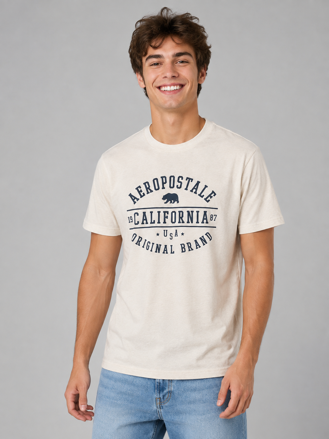 Camiseta Para Hombre Aero Level 2 Graphic Tees Tofu 1006173