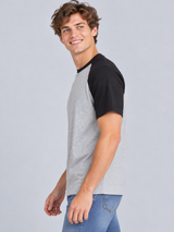 Camiseta Para Hombre Aero Bc Knits Light Heather Grey 1600