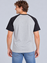 Camiseta Para Hombre Aero Bc Knits Light Heather Grey 1600