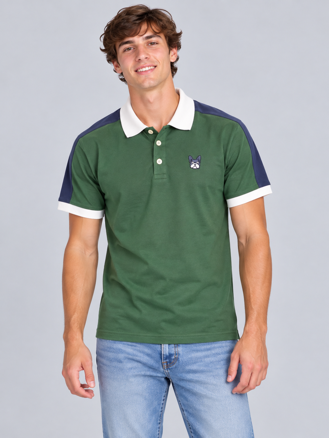 Camiseta Polo Para Hombre Aero Guys Ss Novelty Polo Green Gables 1332