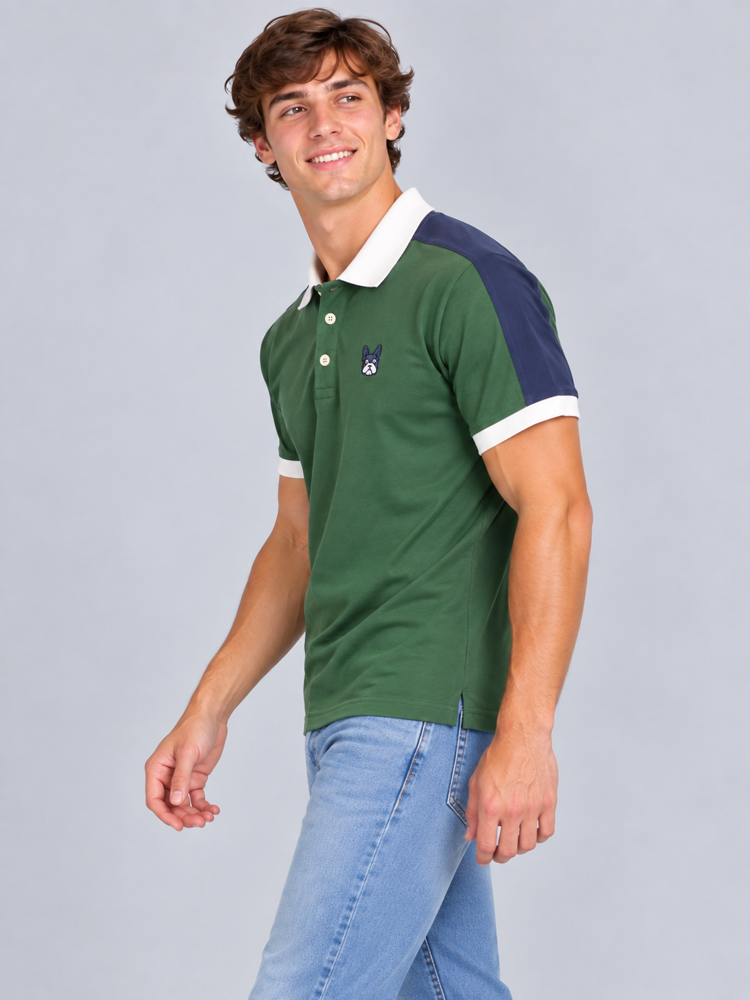 Camiseta Polo Para Hombre Aero Guys Ss Novelty Polo Green Gables 1332