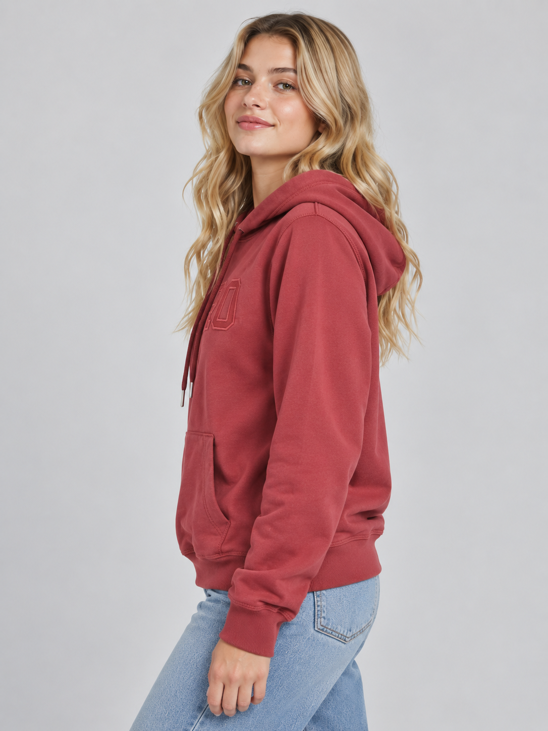 Buzo Para Mujer Aero Girls Fleece Pop Over Pomegranate 4179