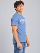Camiseta Para Hombre Aero Level 2 Graphic Tees Suede Blue 6206