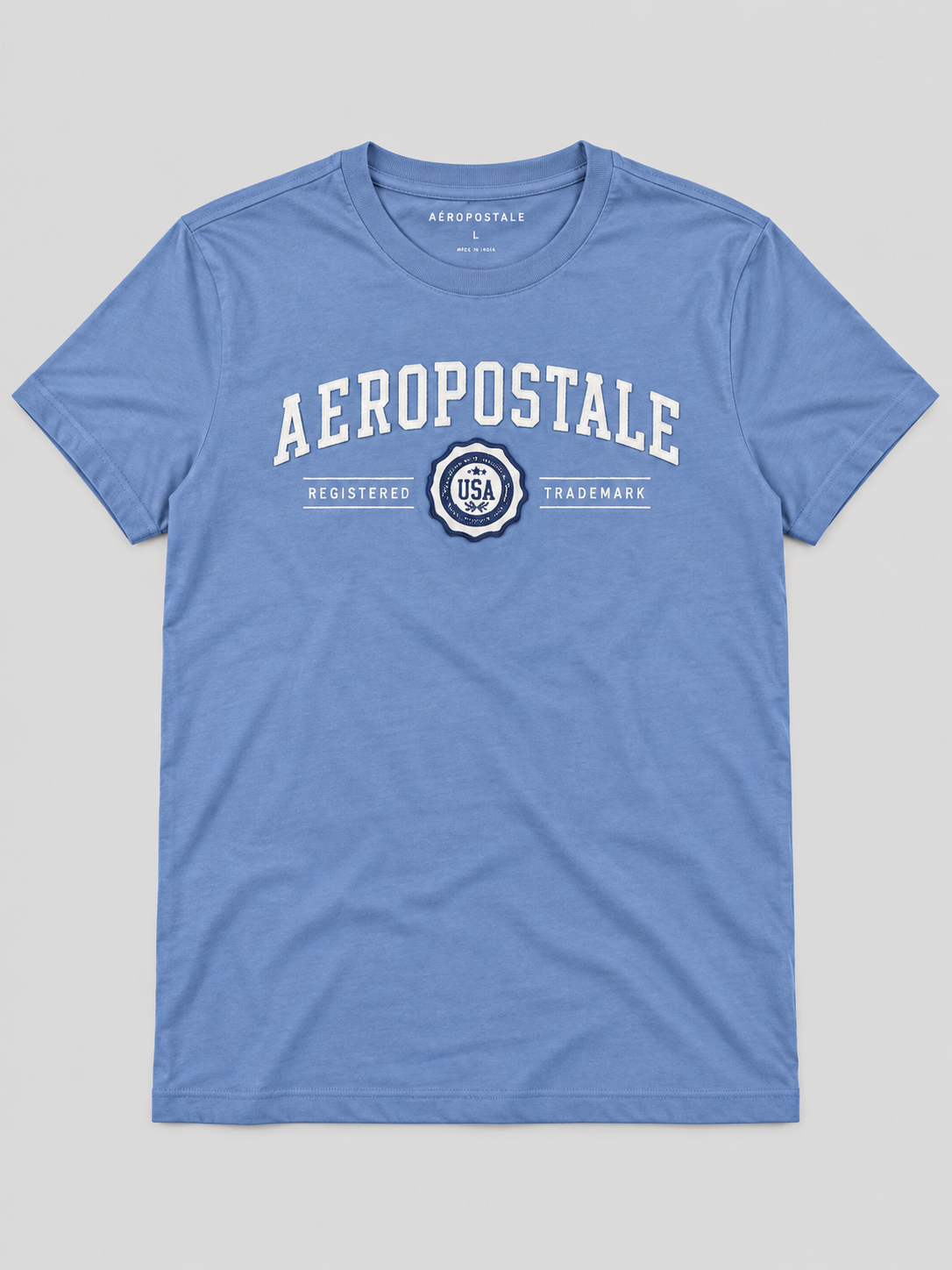 Camiseta Para Hombre Aero Level 2 Graphic Tees Suede Blue 6206