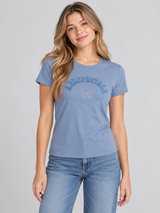 Camiseta Para Mujer Aero Graphic Level 2 Suede Blue 7192