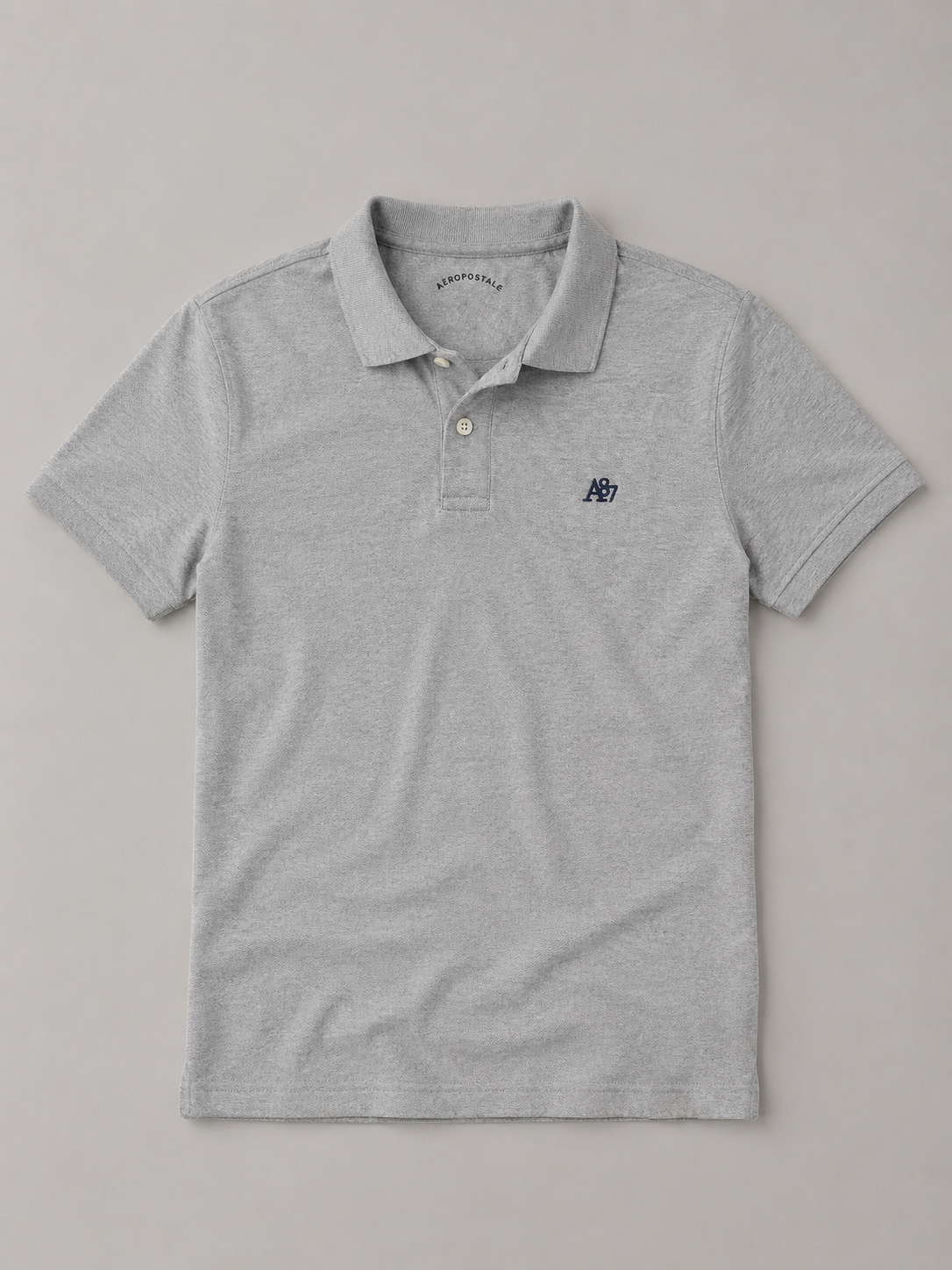 Camiseta Polo Aero Guys SS Solid Polo Light Heather Grey 7907