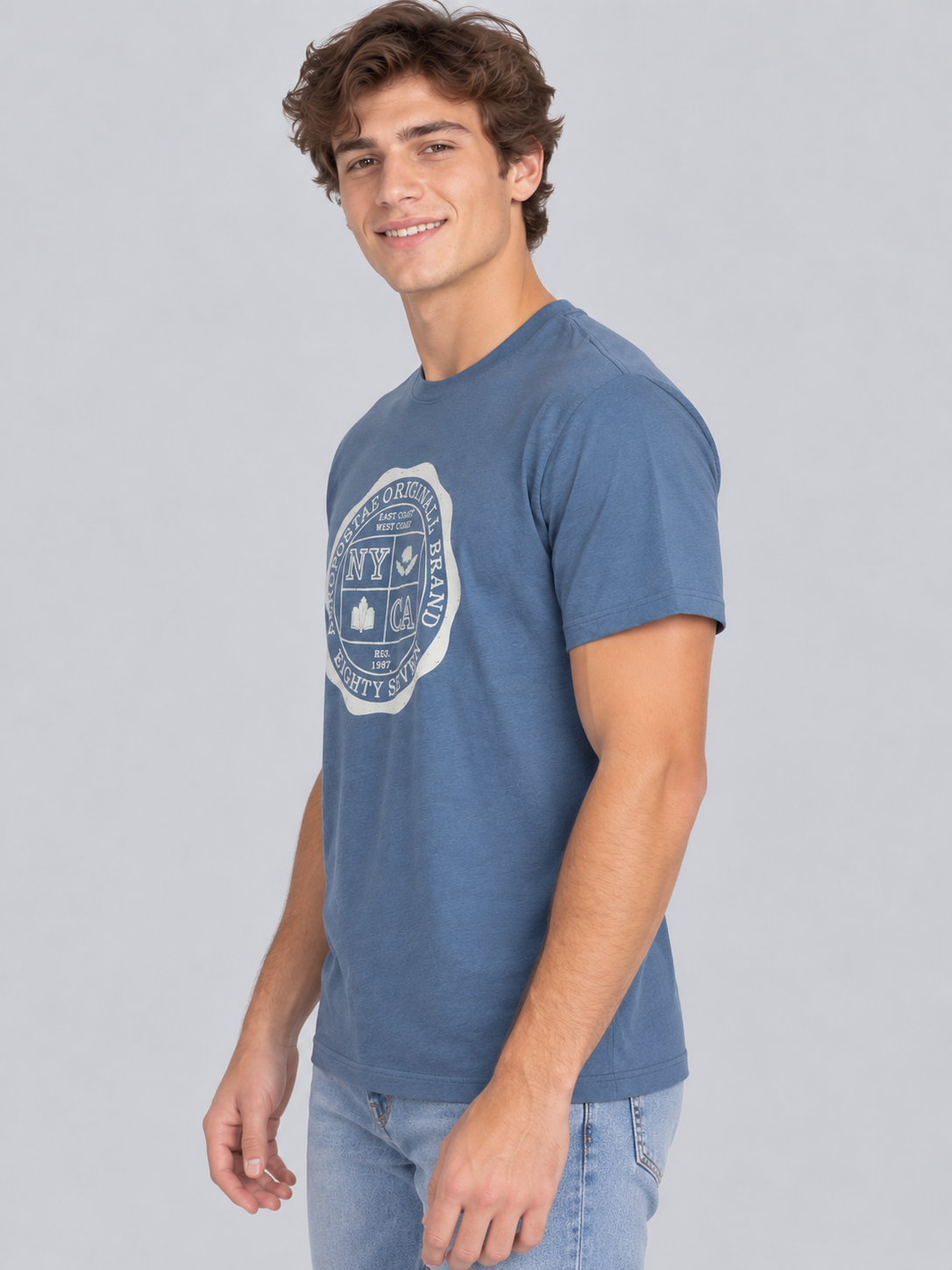 Camiseta Para Hombre  Aero Level 2 Graphic Tees Celestial 6203