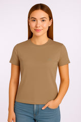 Camiseta Para Mujer Aero Girls Solid SS Chanterelle 4204