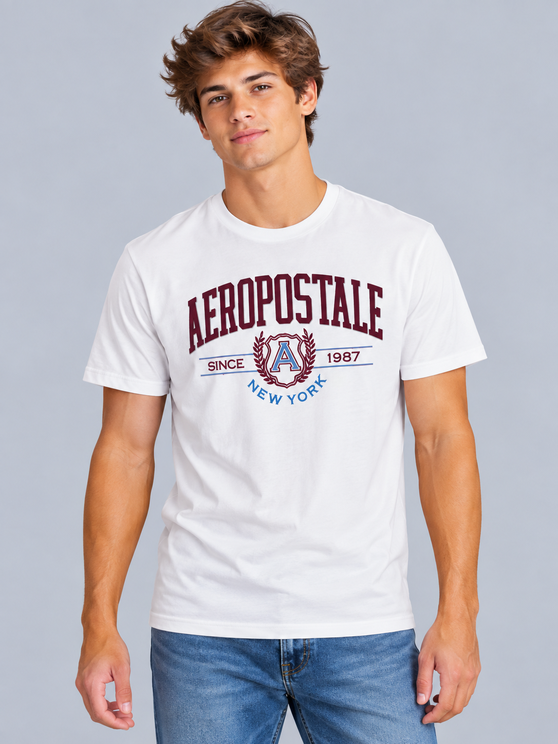 Camiseta Para Hombre Aero Level 2 Graphic Tees Birch 6178