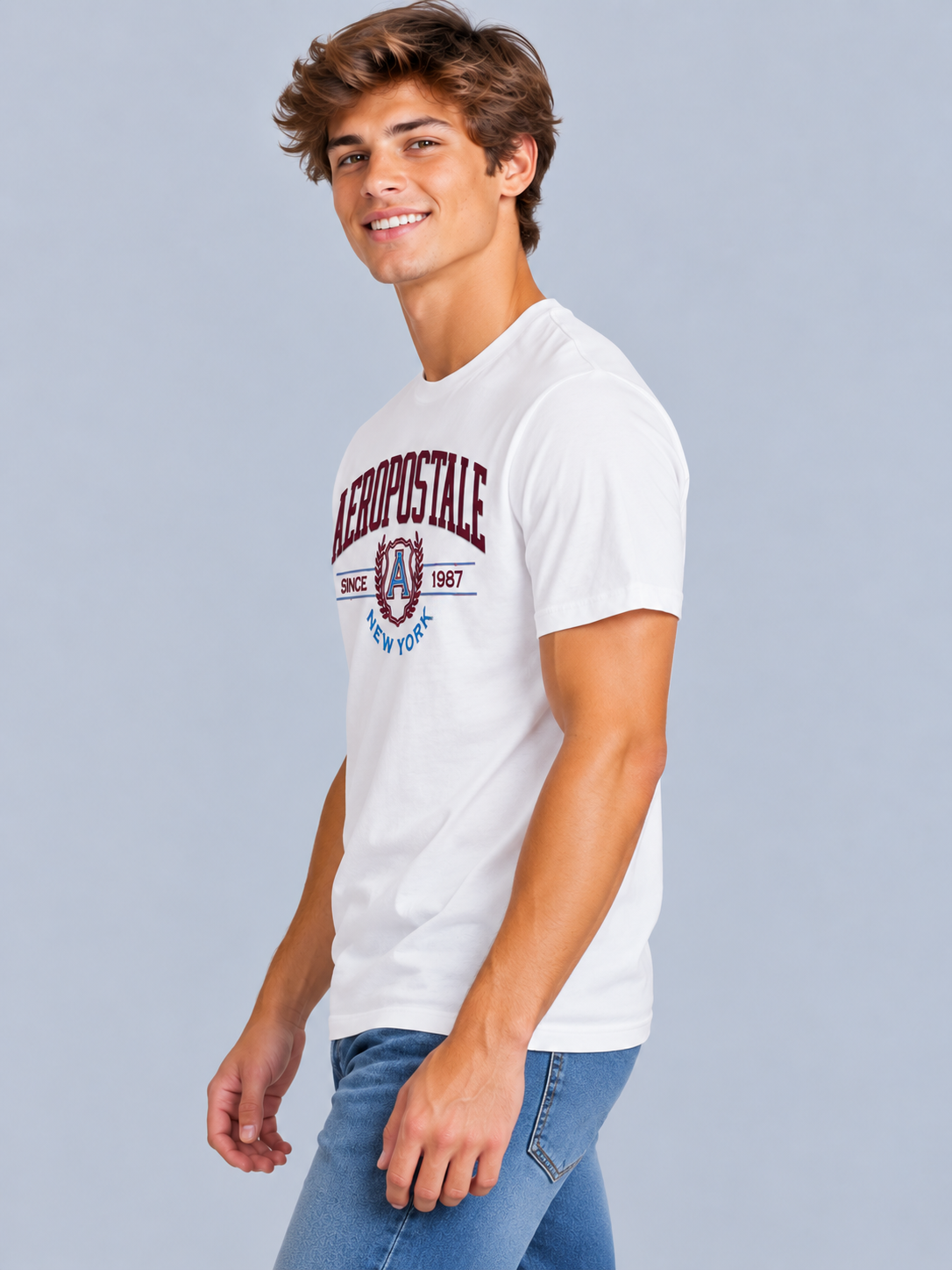 Camiseta Para Hombre Aero Level 2 Graphic Tees Birch 6178