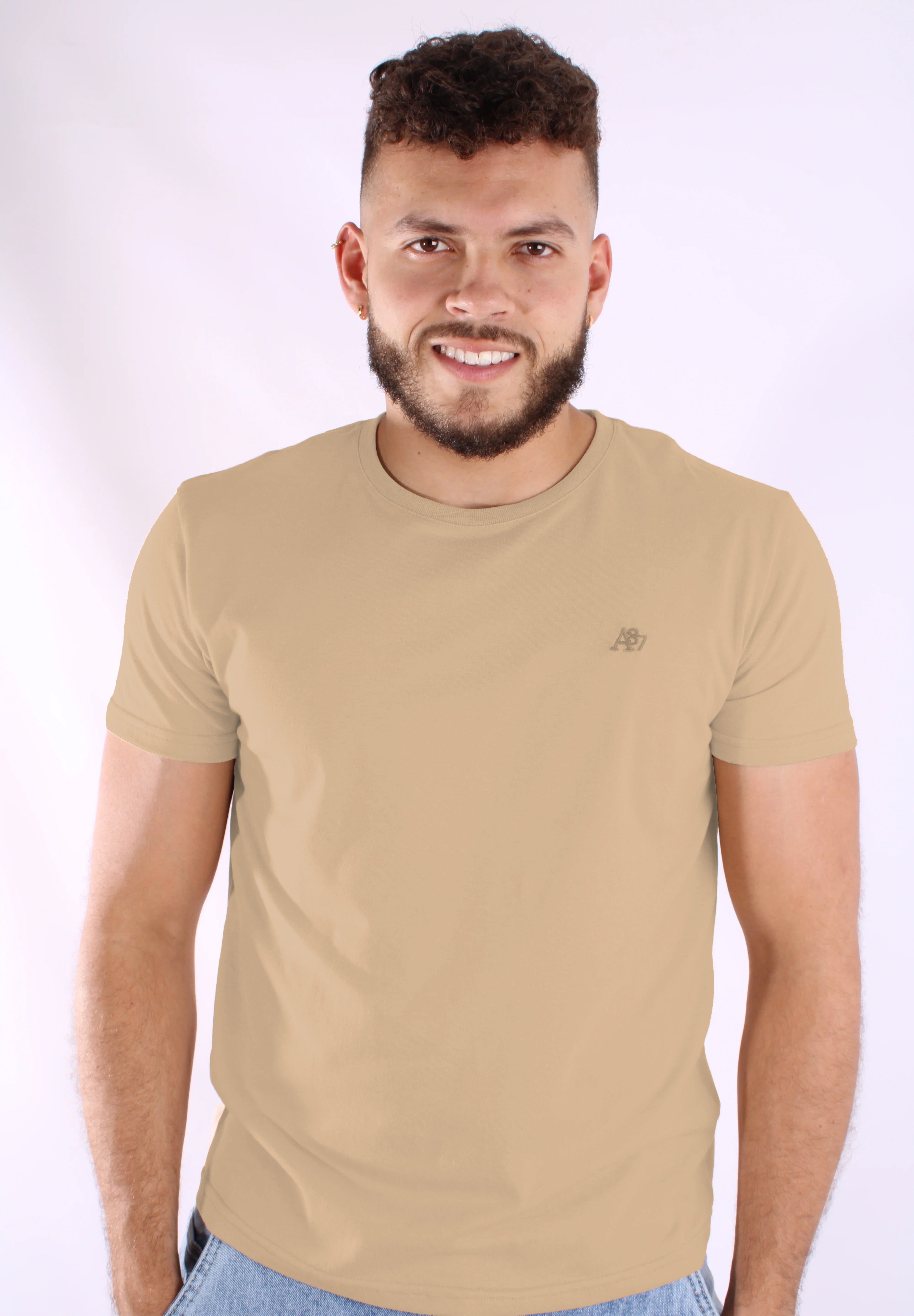Camiseta Básica Para Hombre Aero Guys SS Tees Chanterelle 4240