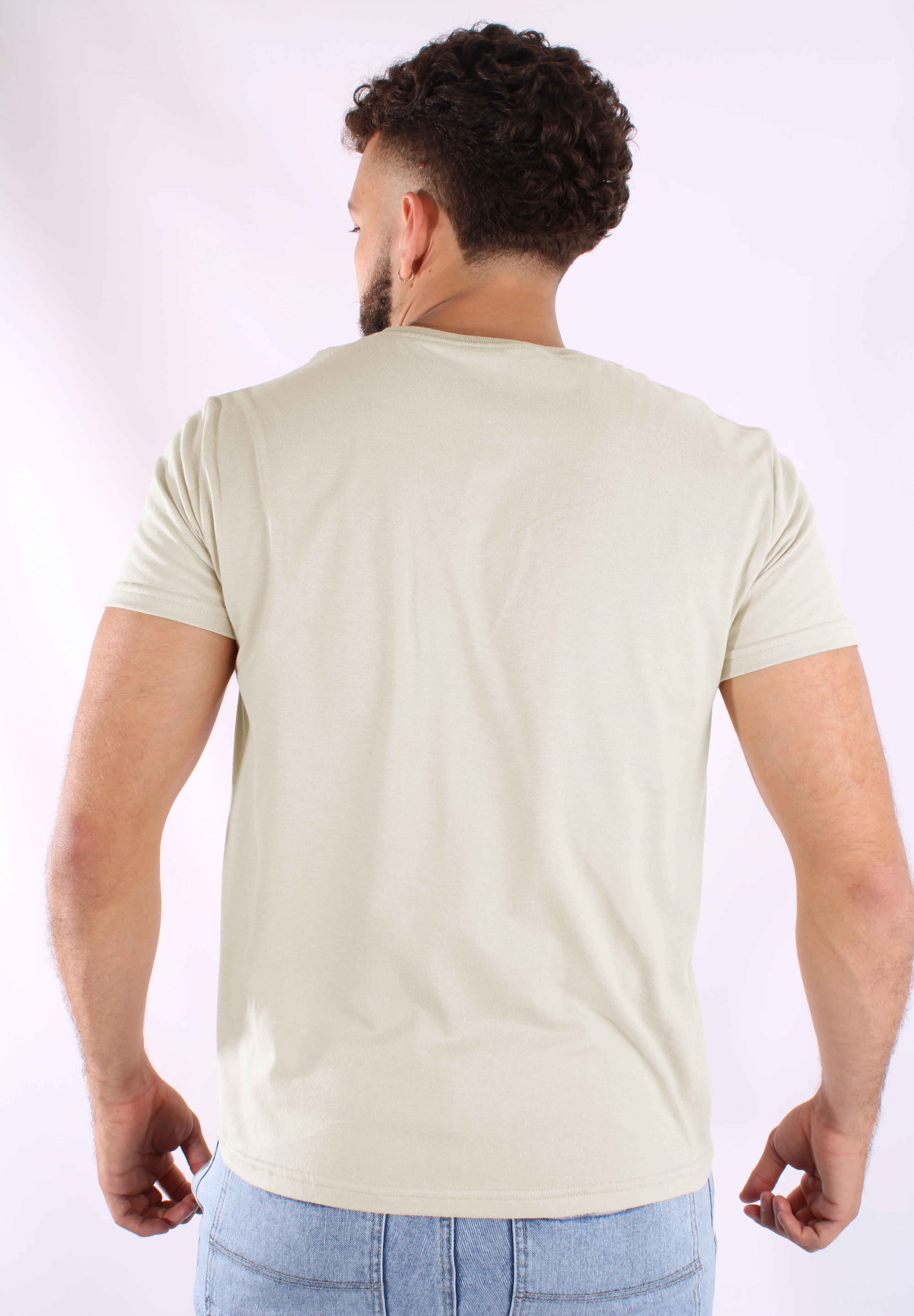 Camiseta Básica Para Hombre Aero Guys SS Tees Egret 4240
