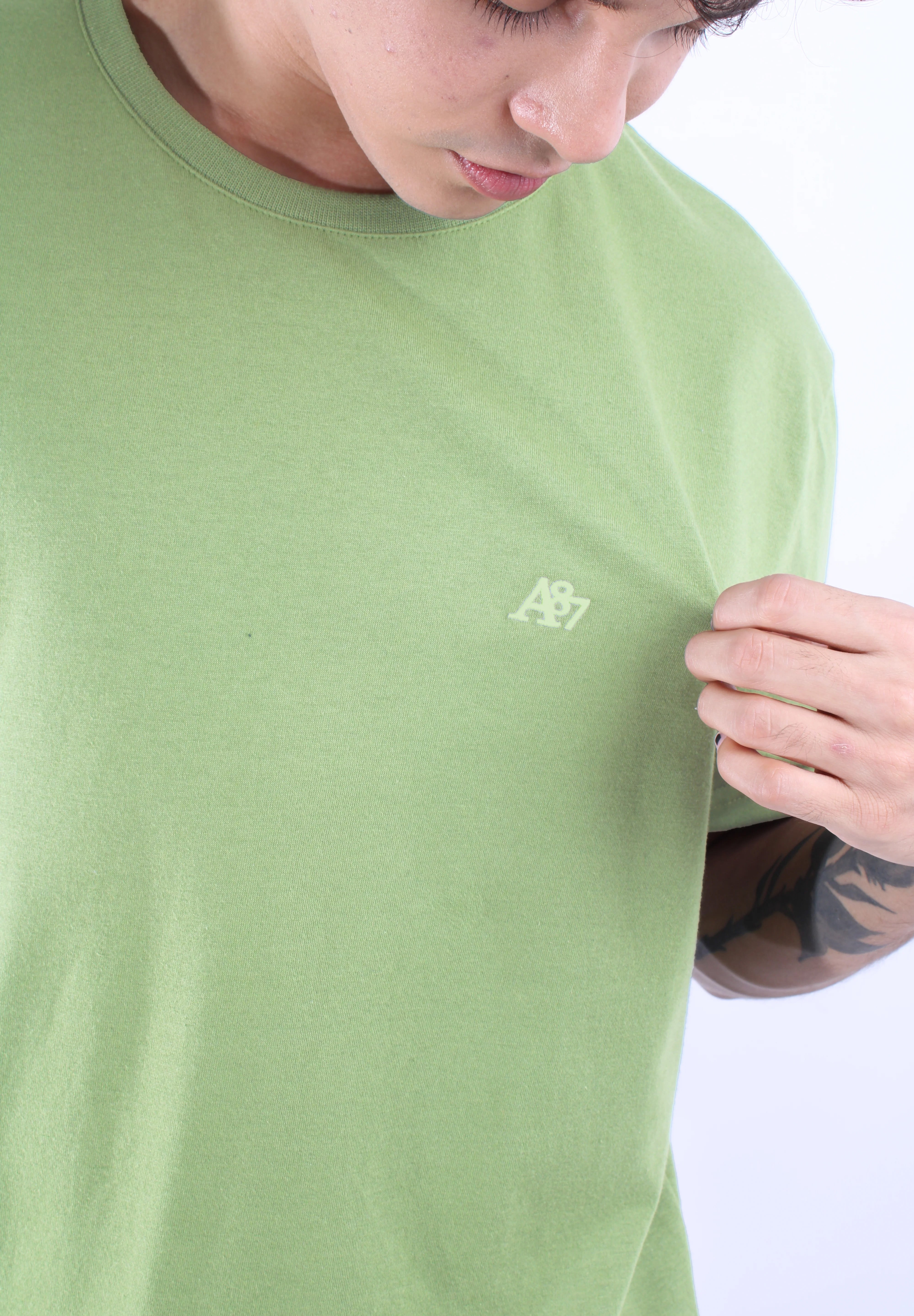 Camiseta Básica Para Hombre Aero Guys SS Tees Green Turquoise 4240