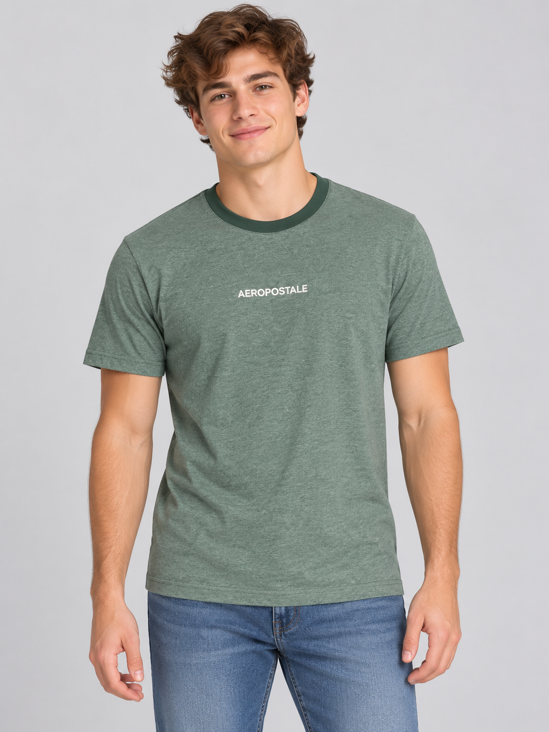 Camiseta Para Hombre Aero Level 2 Graphic Tees Green Gables 4157