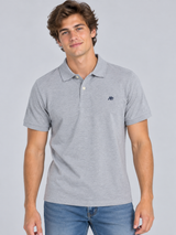 Camiseta Polo Para Hombre Aero Guys Ss Solid Polo Light Heather Grey 7907