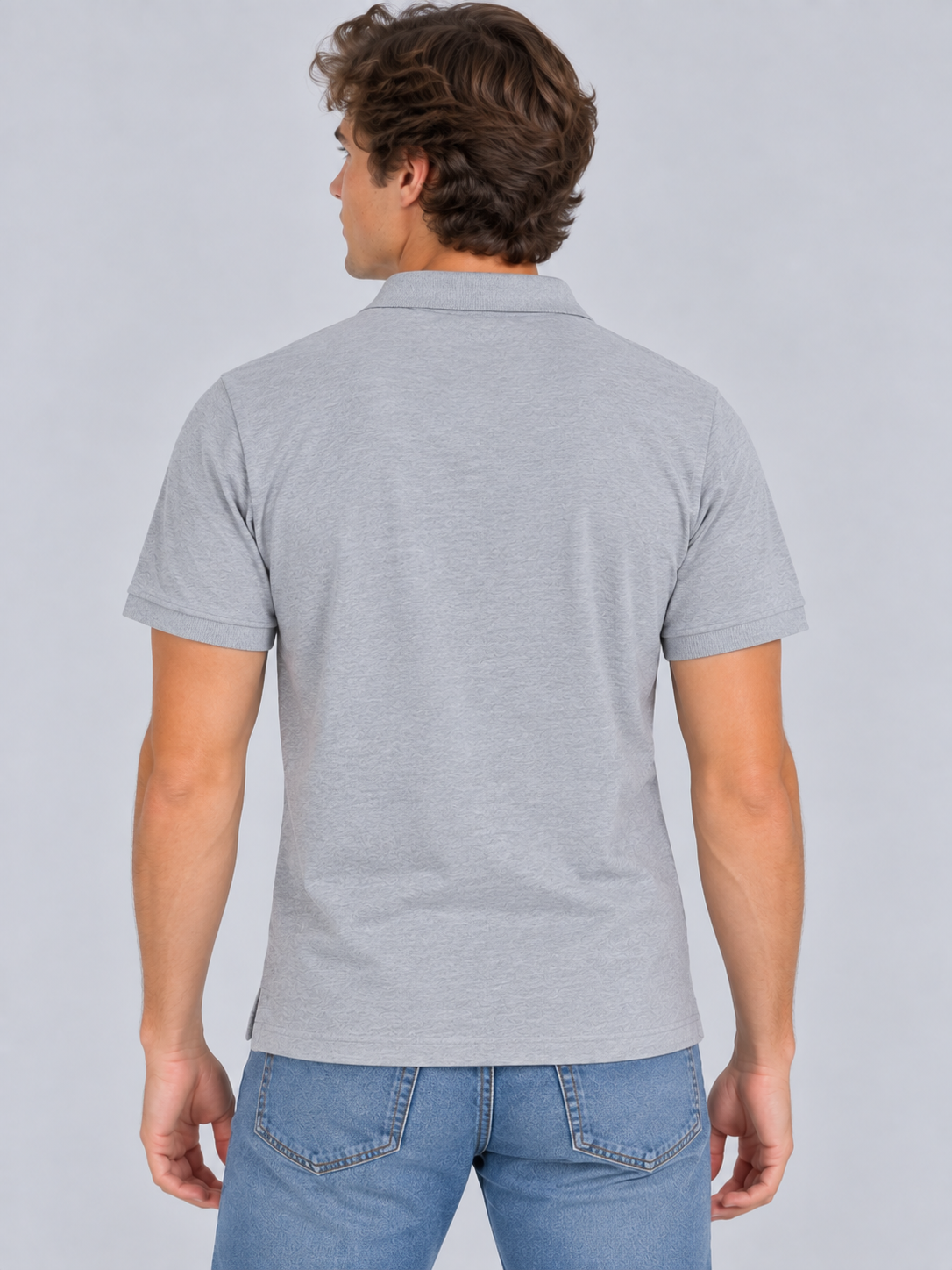 Camiseta Polo Para Hombre Aero Guys Ss Solid Polo Light Heather Grey 7907