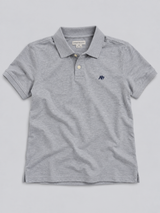 Camiseta Polo Para Hombre Aero Guys Ss Solid Polo Light Heather Grey 7907