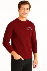 Buzo Para Hombre Aero Guys LS Other Earth Red 4413