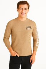 Buzo Para Hombre Aero Guys LS Other Irish Cream 4413