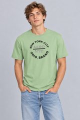 Camiseta Para Hombre Aero Level 2 Graphic Tees Green Turquoise 9296