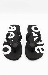 Sandalias Para Hombre Aero Guys Rubber Flip Flops Dark Black 7 Shoe 8275