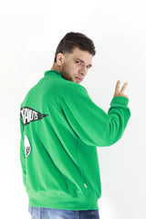 Buzo Para Hombre Snoopy Aero Guys Fleece Other Cosmic Green Peanuts016