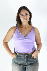 Top Para Mujer Aero Fashion Bare Solid Dusty Lavander 8781