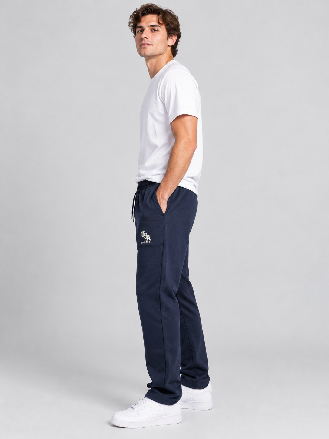 Jogger Para Hombre Aero Guys Fleece Pants Cadet Navy 3678