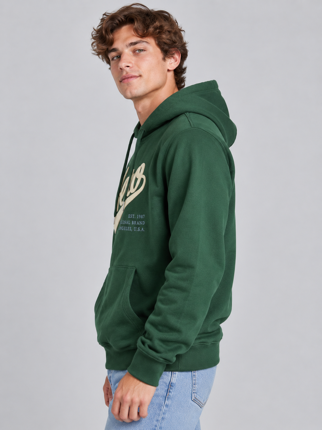 Buzo Para Hombre Aero Guys Popover Hoodies Green Gables 6092