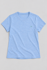 Camiseta Basica Para Mujer Aero Girls Solid SS Kentucky Blue Fantasia Jaspe 2167