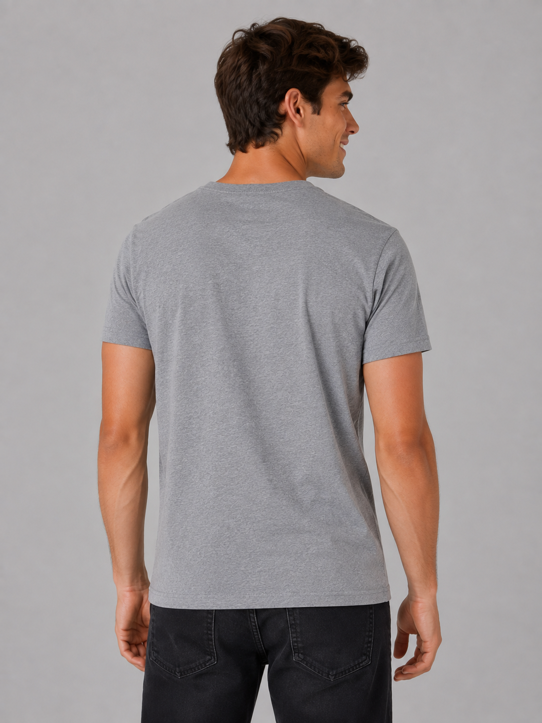 Camiseta Para Hombre Aero Level 1 Graphic Tees Light Heather Grey 7114