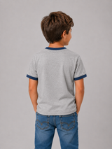 Camiseta con manga corta Kids Aero B Level 2 SS Light Heather Grey PEANUTS302