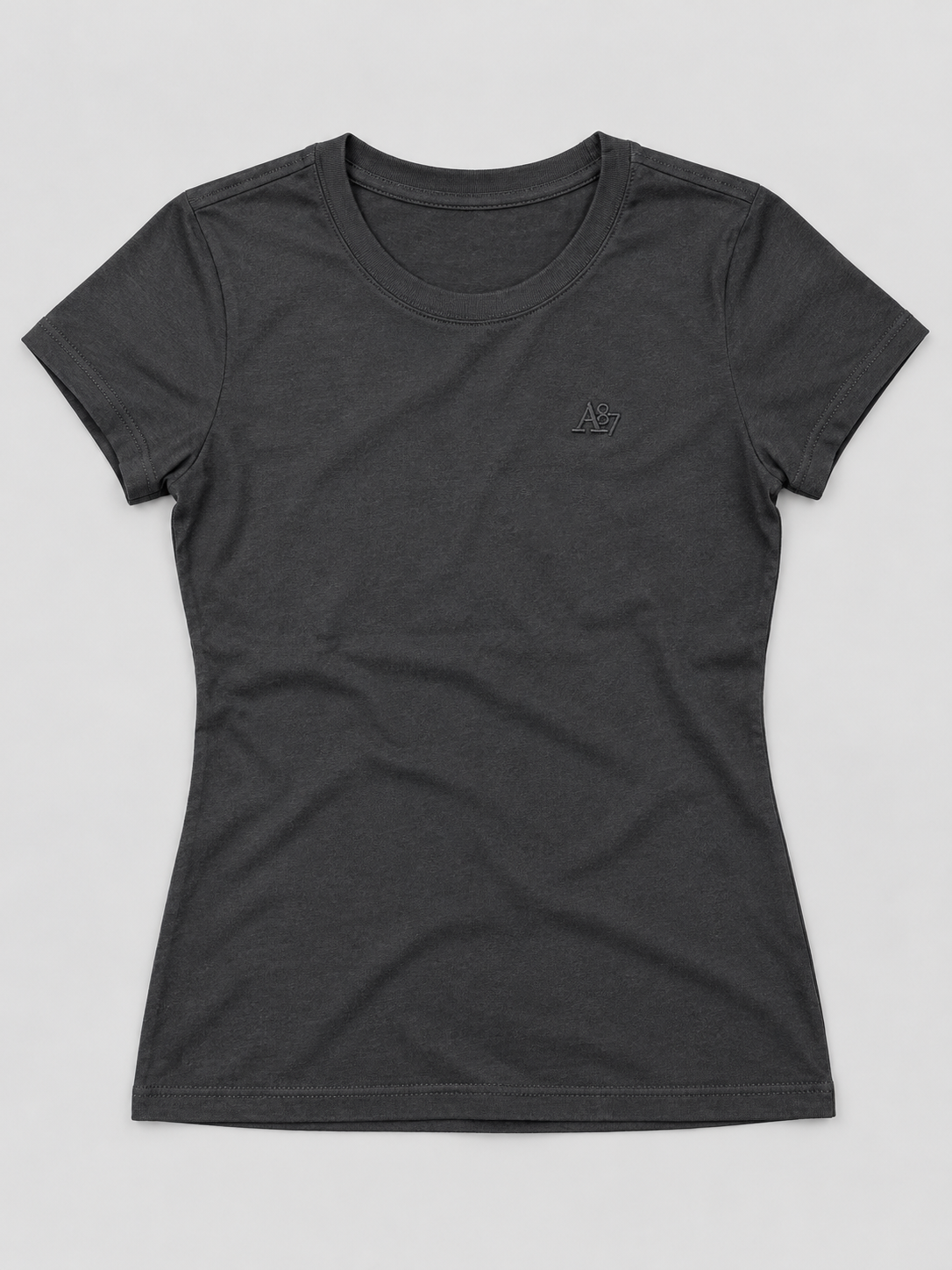Camiseta Basica Para Mujer Girls Solid Ss Dark Black 4204