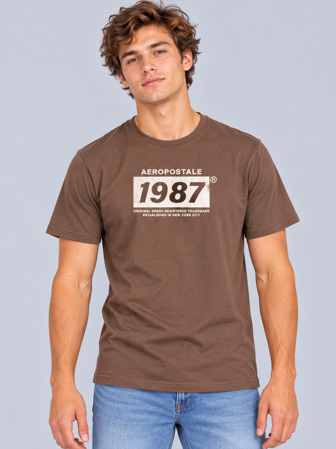 Camiseta Para Hombre Aero Level 1 Graphic Tees Hot Chocolate 6241