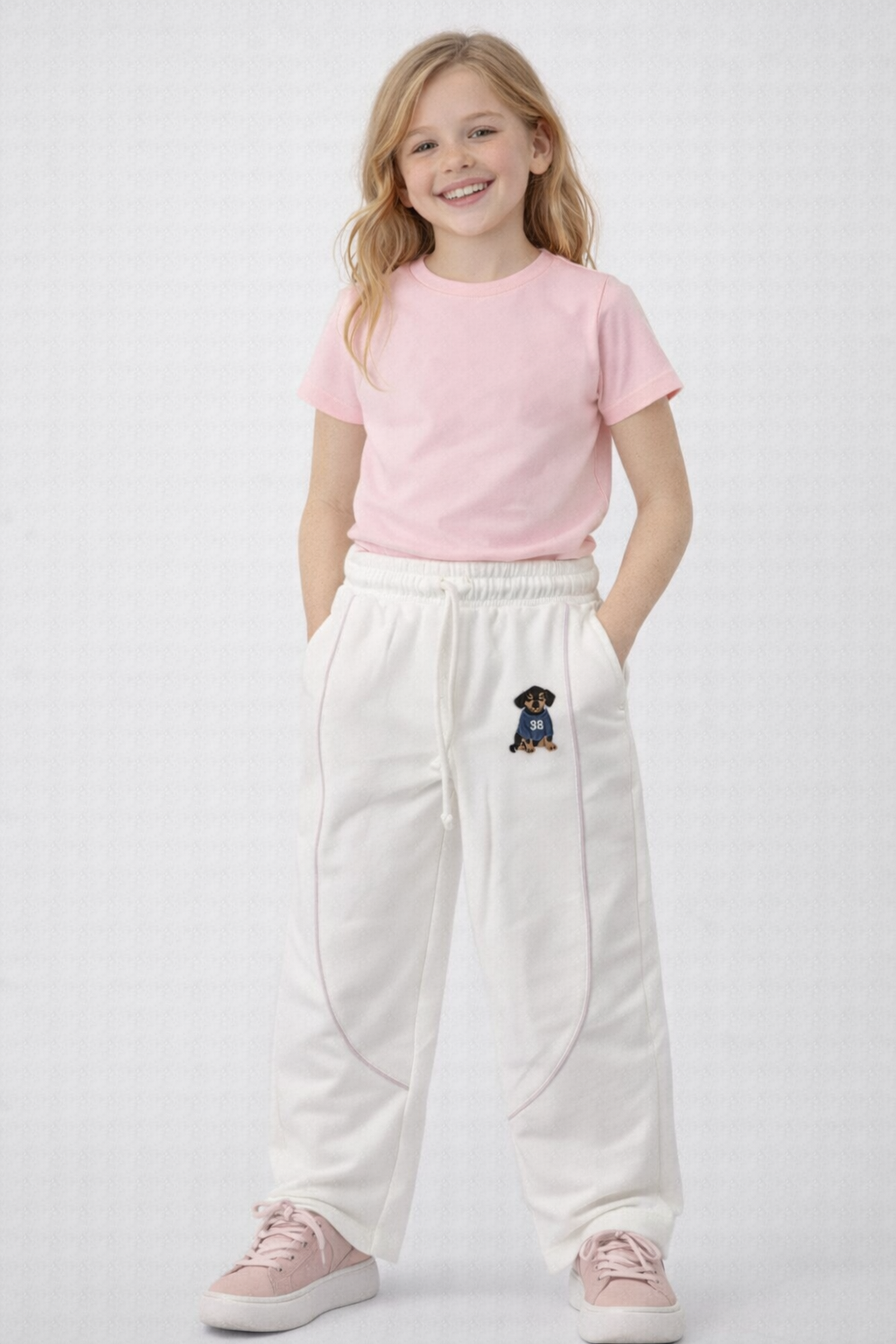 Pantalón Kids Aero G Fleece Pants Birch Wide Leg 1165