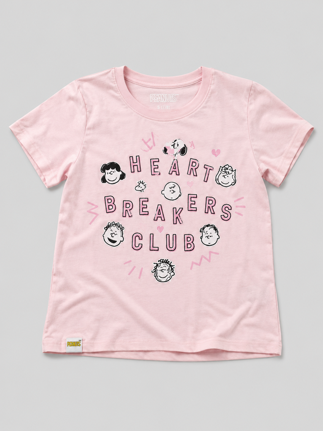 Camiseta de manga corta Kids Peanuts G SS Level 2 Graphics Pink Relax PEANUTS356