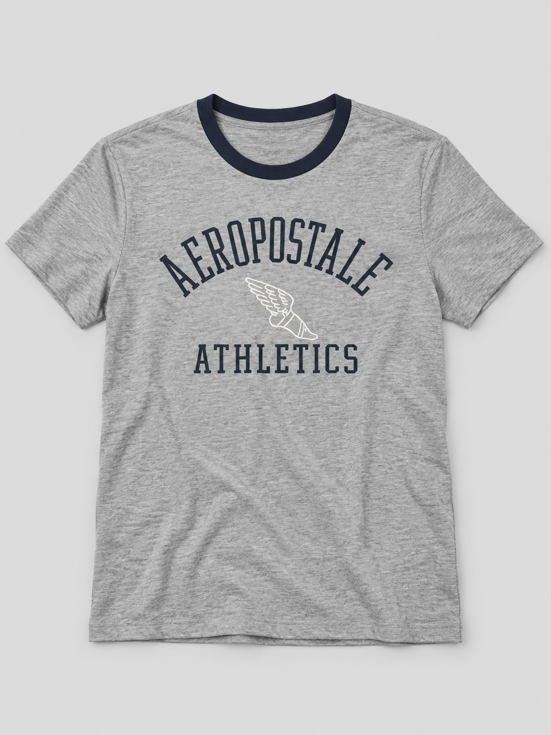 Camiseta Para Hombre Aero Level 2 Graphic Tees Light Heather Grey 5604