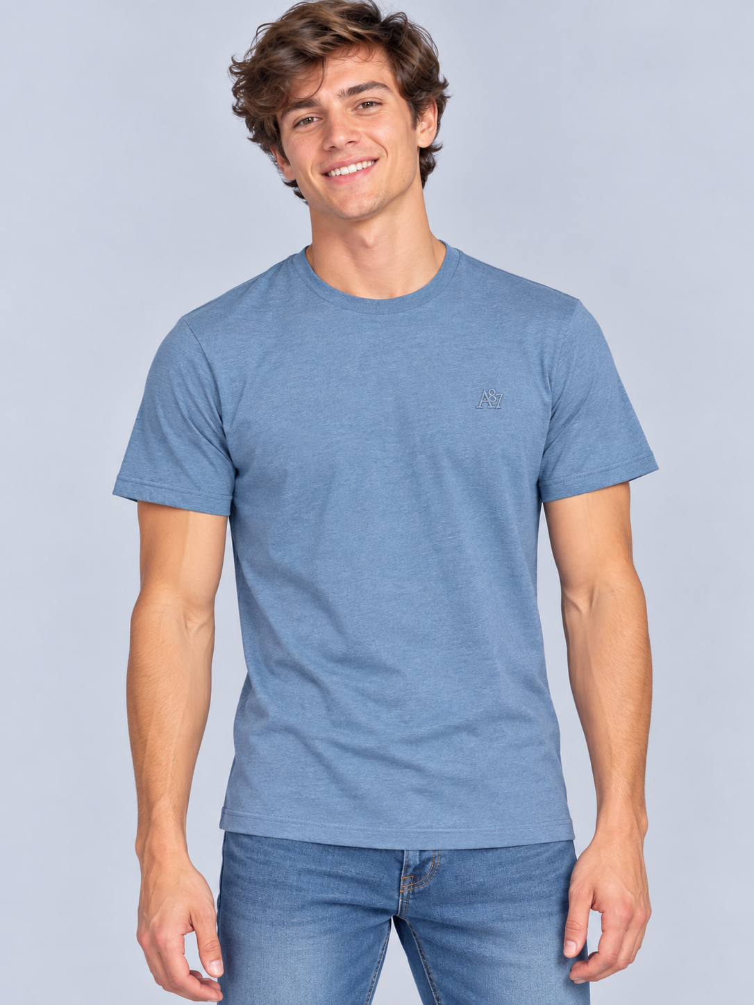 Camiseta Básica Para Hombre Aero Guys Tees Celestial 4240