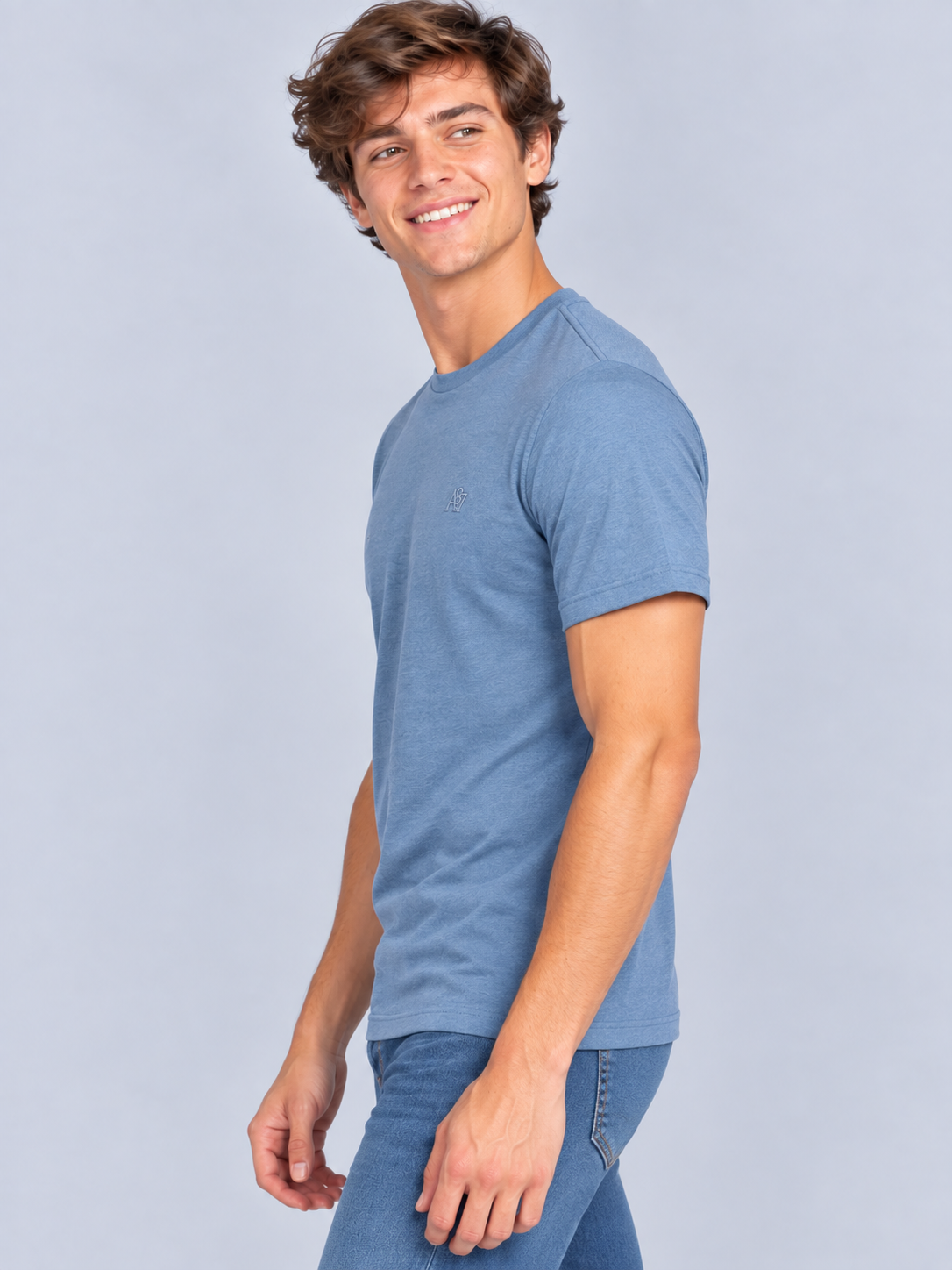 Camiseta Básica Para Hombre Aero Guys Tees Celestial 4240