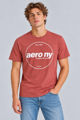Camiseta Para Hombre Aero Level 2 Graphic Tees Earth Red 6128