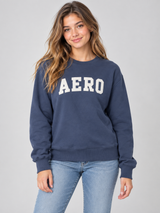 Buzo Para Mujer Aero Girls Fleece Crew Cadet Navy 4176